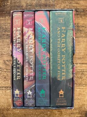 ✨Harry Potter Books 1-4 Hardcover Box Set - Original US Editions (Early Prints)